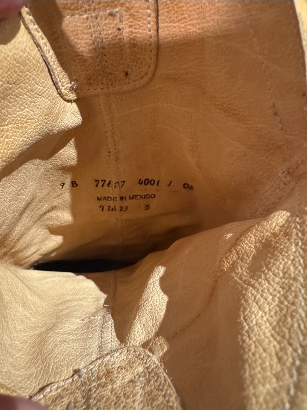 Frye Tan Leather Western Boots - Picture 3 of 5